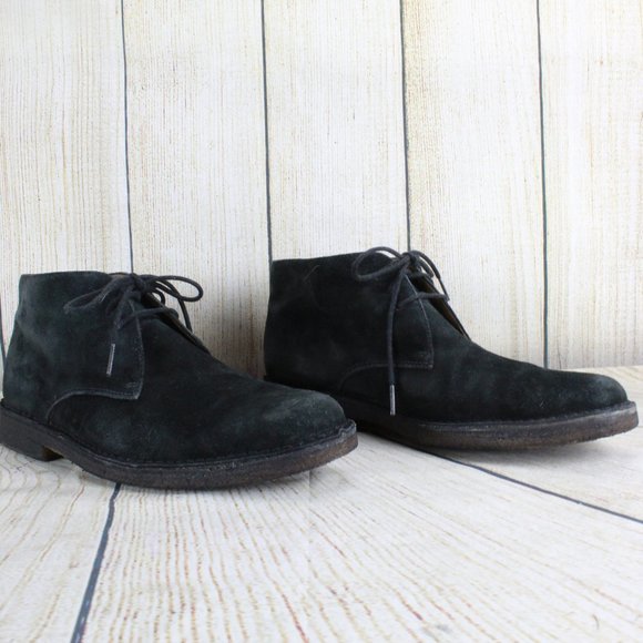 SEBAGO Black Suede Leather Chukka Style Desert Crepe Sole Ankle Boots US 8 - Picture 3 of 8